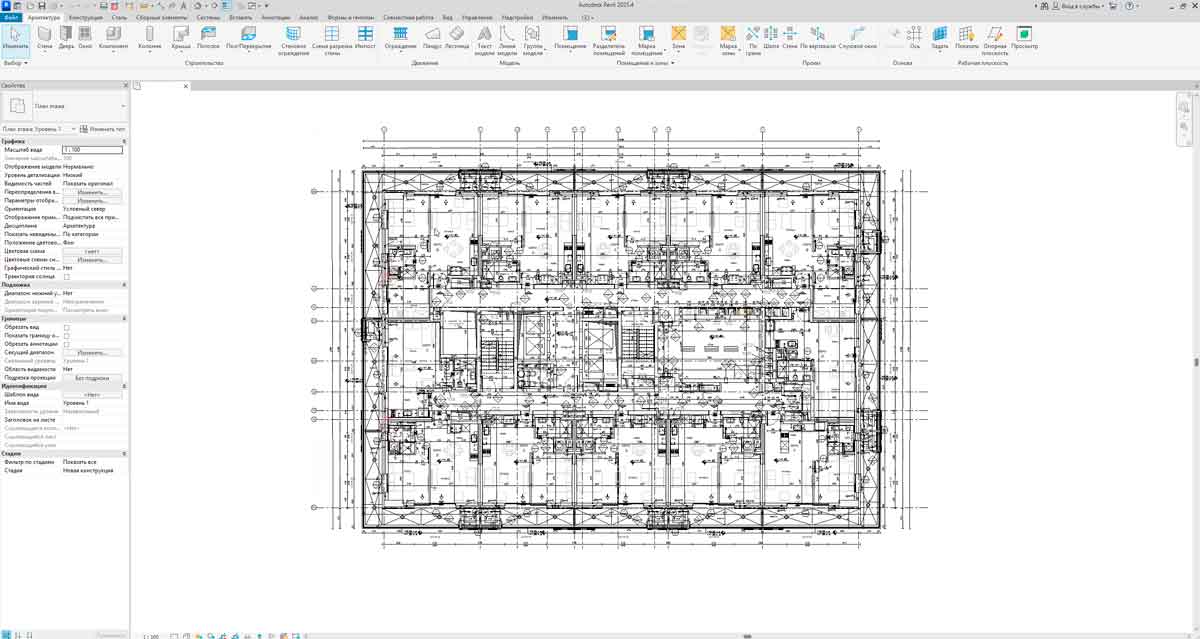 BIM-модель в Revit - проект для Tito Oman Architects, Израиль
